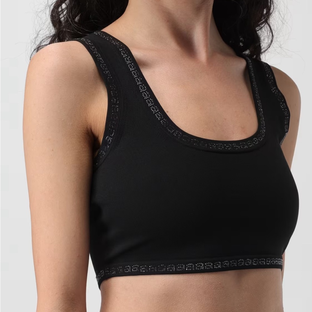 Alexander Wang crystal trimmed bra top size small